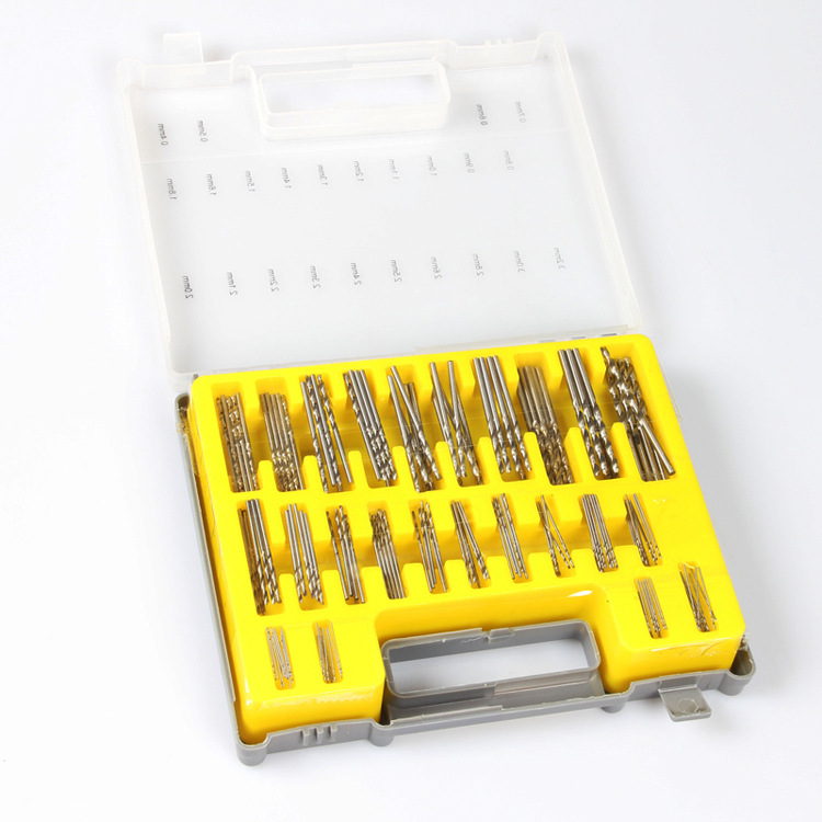Carry Case 150Pcs 0.4-3.2mm Mini HSS Twist Drill Bits Straigth Shank Tools 